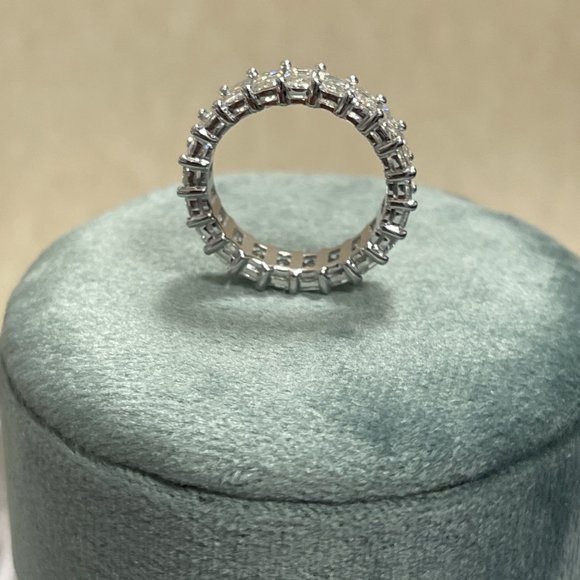 5.46 CT Emerald Eternity Band - Picture 7 of 9